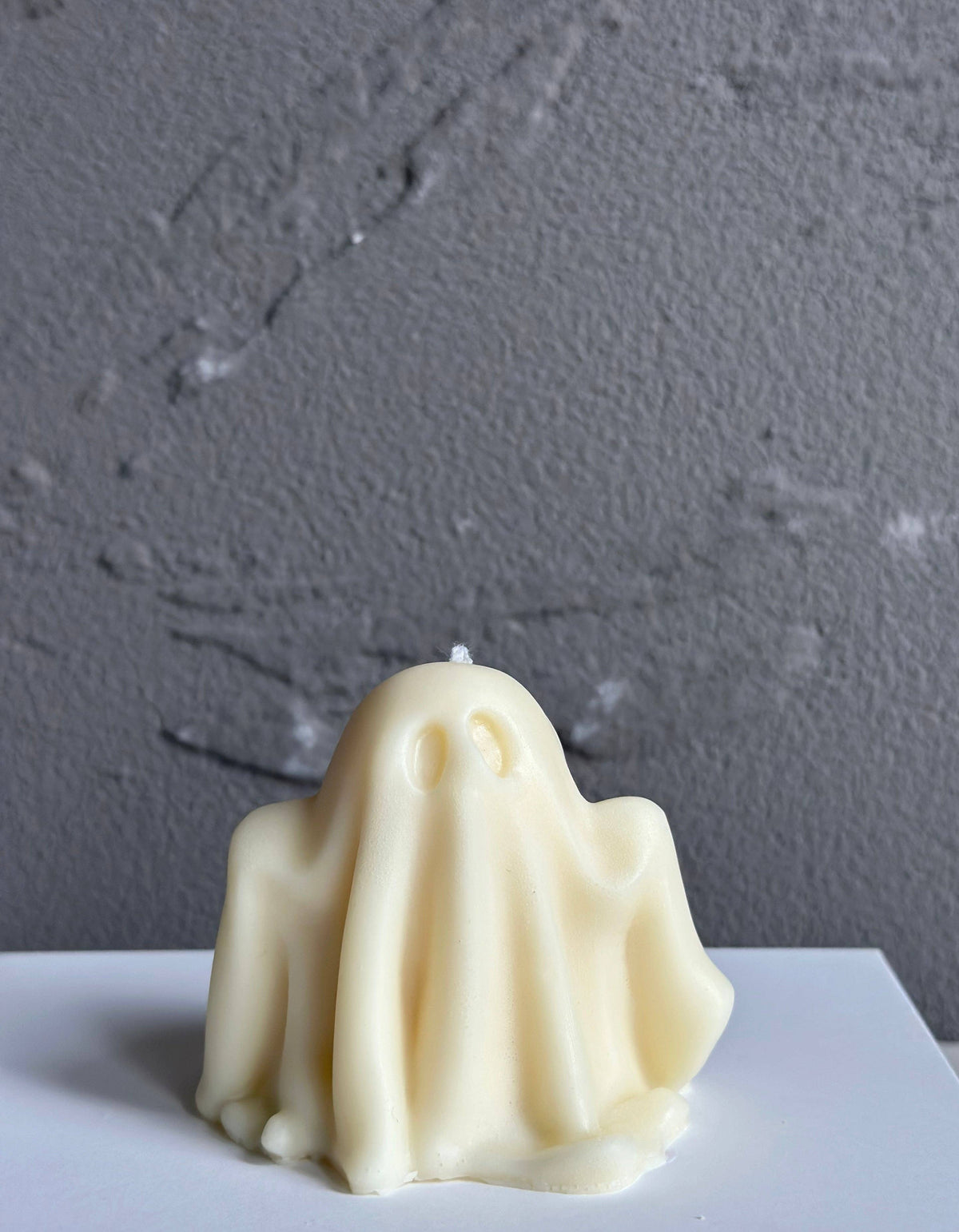 White Ghost Sculpture Candle