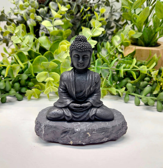 Shungite Buddha Figurine