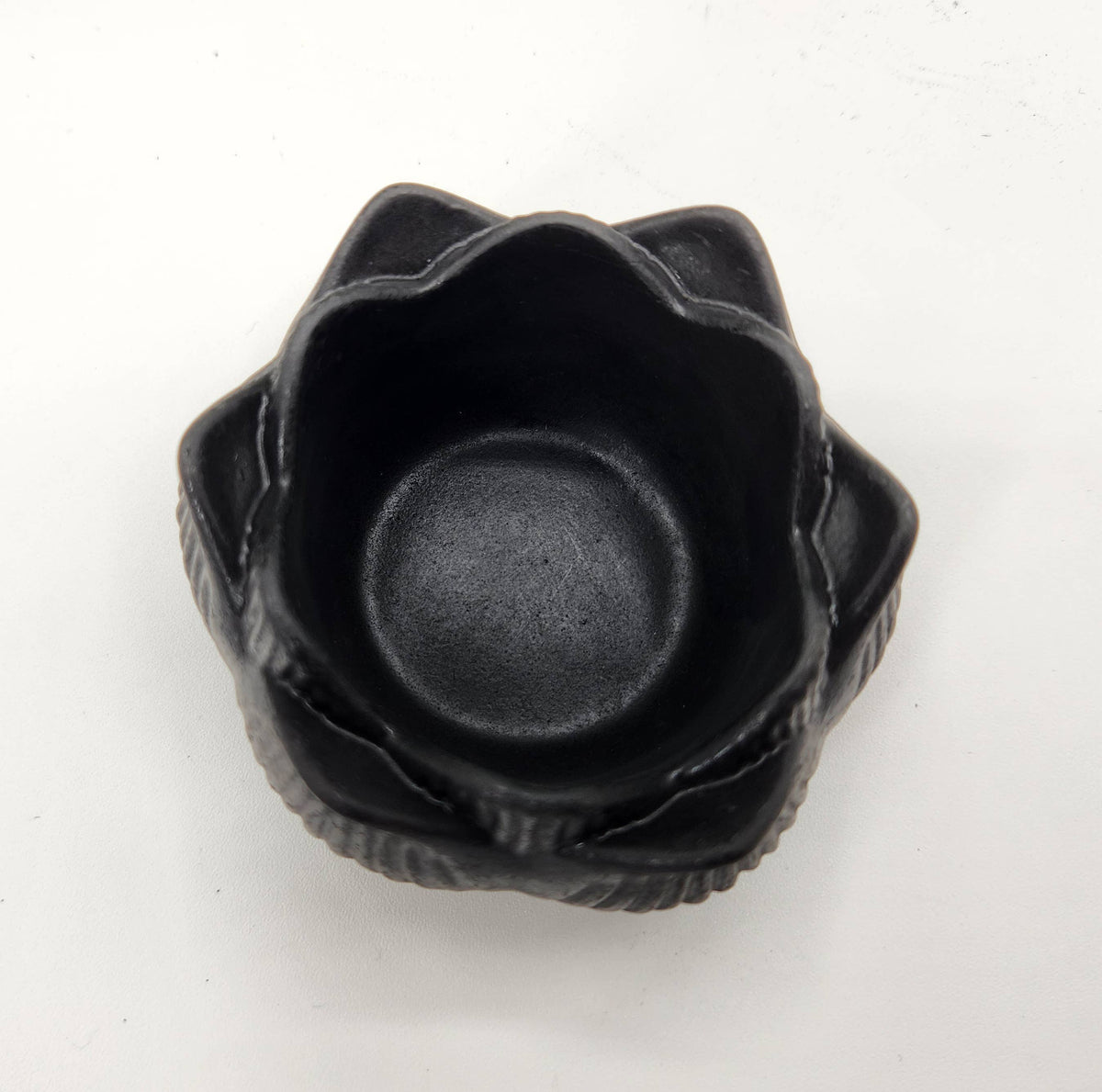 Shungite Lotus Candle Holder Figurine