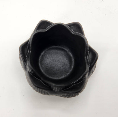 Shungite Lotus Candle Holder Figurine