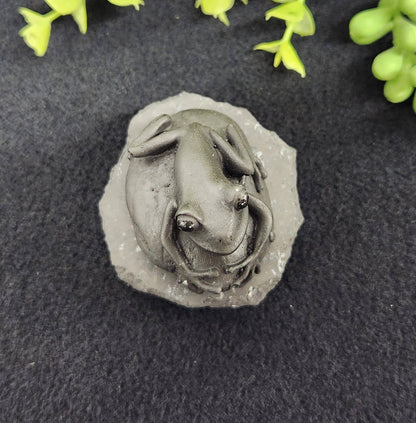 Shungite Frog Figurine